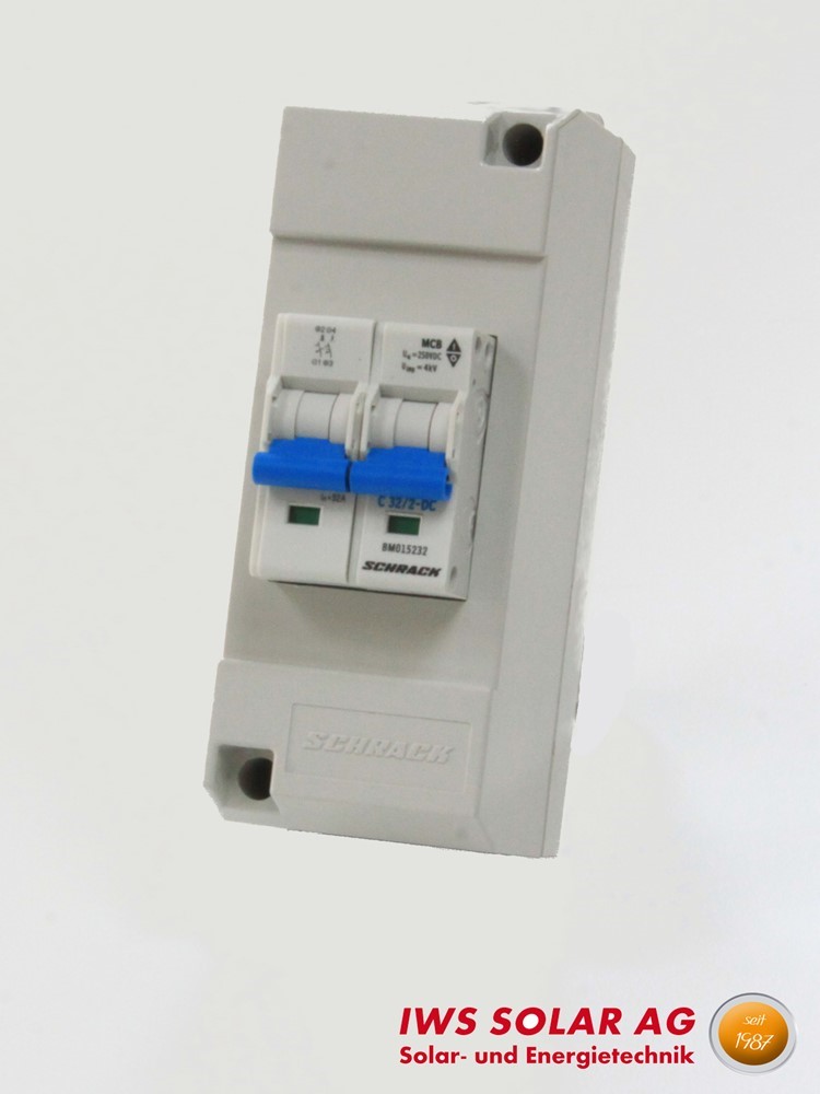 Leitungsschutzschalter-Box DC 2x16A (2-polig)